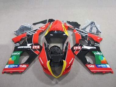 Carene Suzuki GSXR 1000 K3 2003-2004 - Rosso Verde Nero