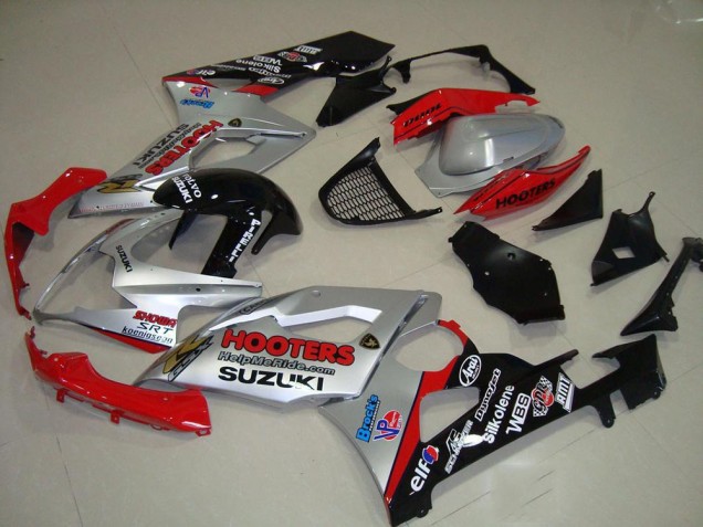 Carene Suzuki GSXR 1000 K5 2005-2006 - Argento & Rosso