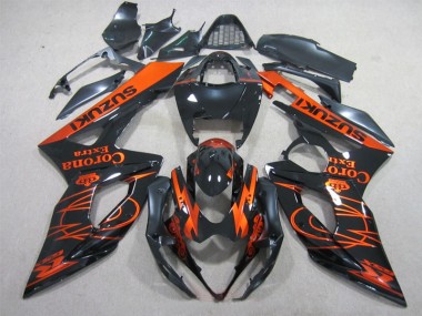 Carene Suzuki GSXR 1000 K5 2005-2006 - Nero Arancia Corona Extra
