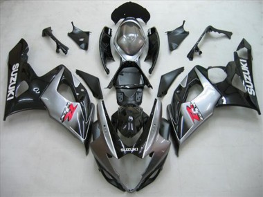 Carene Suzuki GSXR 1000 K5 2005-2006 - Nero Argento Grigio