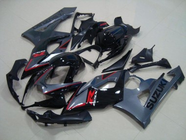 Carene Suzuki GSXR 1000 K5 2005-2006 - Nero Rosso Decalcomanie