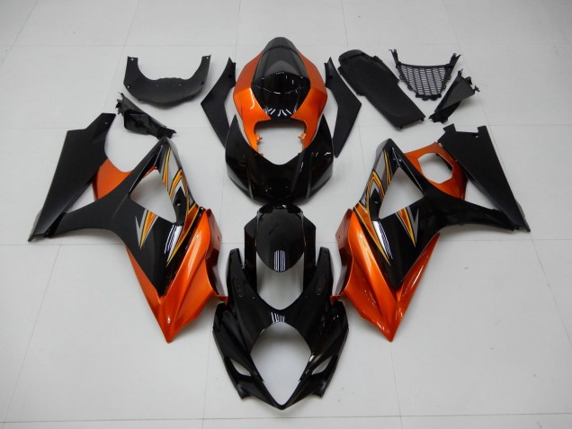 Carene Suzuki GSXR 1000 K7 2007-2008 - Arancia Nero Carene Suzuki GSXR 1000 K7 2007-2008 - Arancia Nero