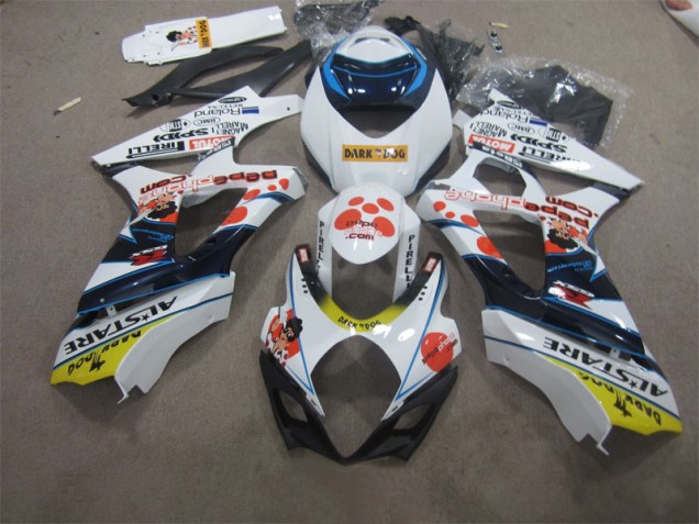 Carene Suzuki GSXR 1000 K7 2007-2008 - Bianco Blu Dark Dog Carene Suzuki GSXR 1000 K7 2007-2008 - Bianco Blu Dark Dog