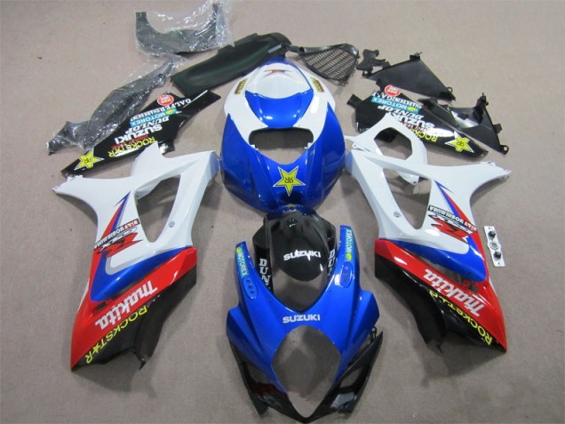 Carene Suzuki GSXR 1000 K7 2007-2008 - Blu Bianco Rockstar