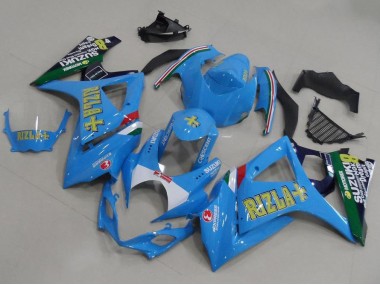 Carene Suzuki GSXR 1000 K7 2007-2008 - Blu Rizla