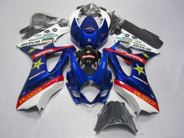 Carene Suzuki GSXR 1000 K7 2007-2008 - Blu Rosso Rockstar