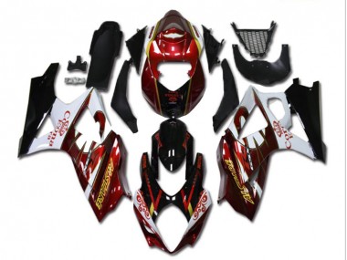 Carene Suzuki GSXR 1000 K7 2007-2008 - Rosso Bianco Nero