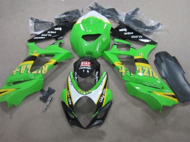 Carene Suzuki GSXR 1000 K7 2007-2008 - Verde Rizla Q8 Oils