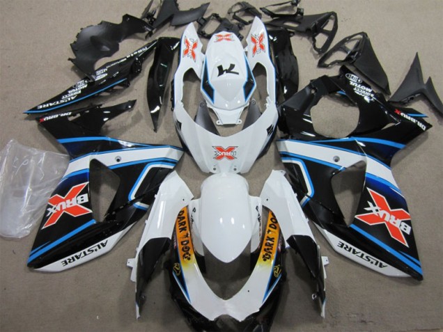 Carene Suzuki GSXR 1000 K9 2009-2016 - Bianco Blu Brux Dark Dog