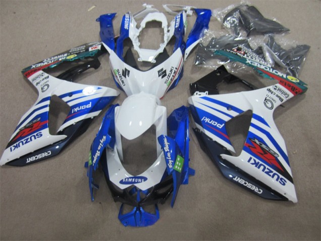 Carene Suzuki GSXR 1000 K9 2009-2016 - Bianco Blu Samsung