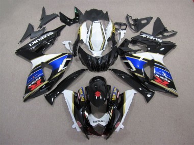 Carene Suzuki GSXR 1000 K9 2009-2016 - Nero Blu Bianco Dark Dog