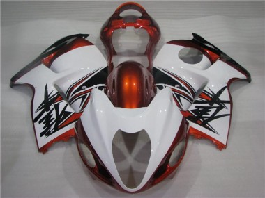 Carene Suzuki GSXR 1300 Hayabusa 1996-2007 - Arancia Bianco Nero