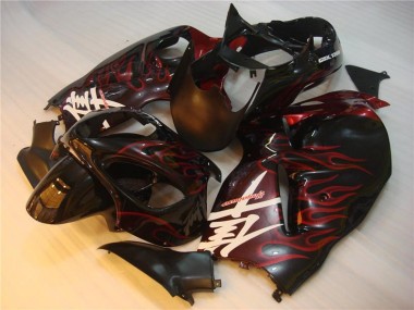 Carene Suzuki GSXR 1300 Hayabusa 1996-2007 - Nero Rosso Fiamma