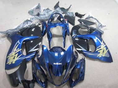 Carene Suzuki GSXR 1300 Hayabusa 2008-2019 - Blu Bianco Oro Decal