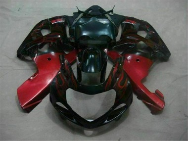 Carene Suzuki GSXR 600 / 750 K1 K2 K3 2001-2003 - Nero Rosso