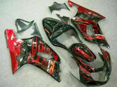 Carene Suzuki GSXR 600 / 750 K1 K2 K3 2001-2003 - Rosso Nero