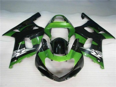 Carene Suzuki GSXR 600 / 750 K1 K2 K3 2001-2003 - Verde Nero