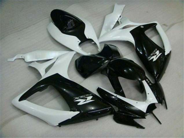 Carene Suzuki GSXR 600 / 750 K6 2006-2007 - Nero Bianco