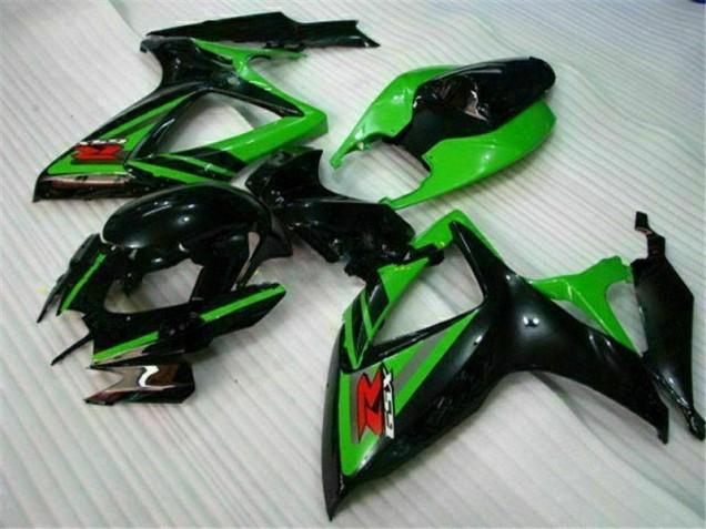 Carene Suzuki GSXR 600 / 750 K6 2006-2007 - Nero Verde Carene Suzuki GSXR 600 / 750 K6 2006-2007 - Nero Verde