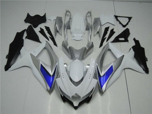 Carene Suzuki GSXR 600 / 750 K8 2008-2010 - Bianco Argento Blu