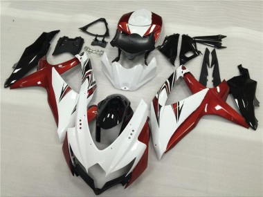 Carene Suzuki GSXR 600 / 750 K8 2008-2010 - Bianco Rosso Nero