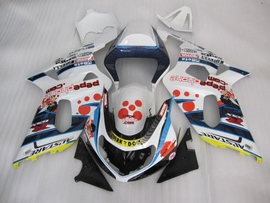 Carene Suzuki GSXR 600 K1 K2 K3 2001-2003 - Bianco Blu Dark Dog