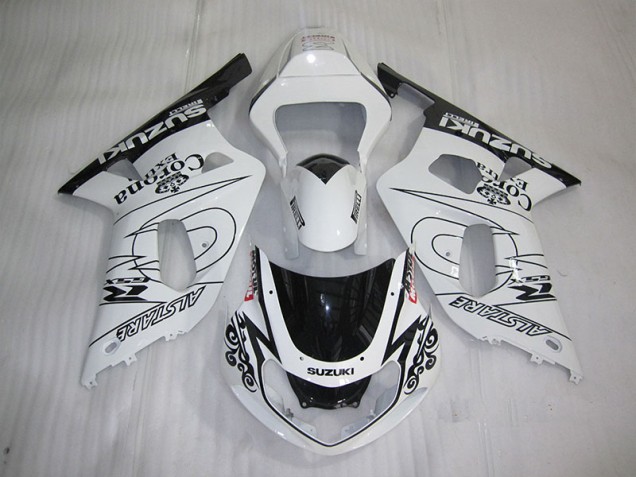 Carene Suzuki GSXR 600 K1 K2 K3 2001-2003 - Bianco Nero Corona Extra Carene Suzuki GSXR 600 K1 K2 K3 2001-2003 - Bianco Nero Corona Extra