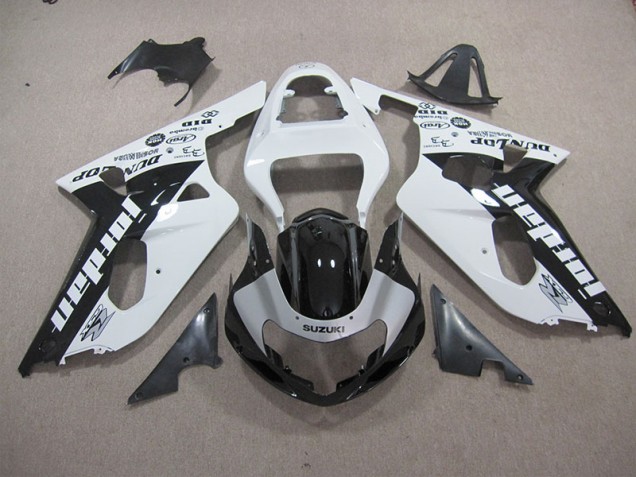 Carene Suzuki GSXR 600 K1 K2 K3 2001-2003 - Bianco Nero Carene Suzuki GSXR 600 K1 K2 K3 2001-2003 - Bianco Nero