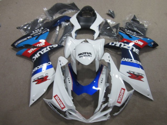 Carene Suzuki GSXR 600 K11 2011-2024 - Bianco Blu Motul