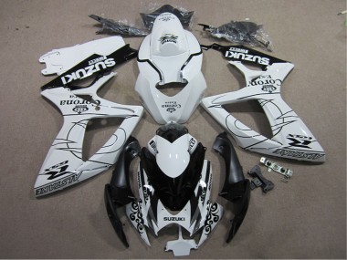Carene Suzuki GSXR 600 K6 2006-2007 - Bianco Nero Corona Extra
