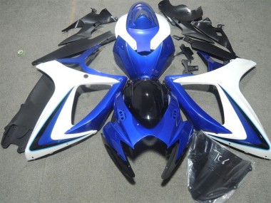 Carene Suzuki GSXR 600 K6 2006-2007 - Blu Bianco Nero