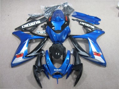 Carene Suzuki GSXR 600 K6 2006-2007 - Blu Nero Bianco