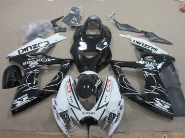 Carene Suzuki GSXR 600 K6 2006-2007 - Nero Bianco Corona Extra Motul
