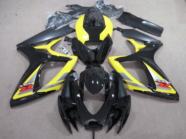 Carene Suzuki GSXR 600 K6 2006-2007 - Nero Giallo