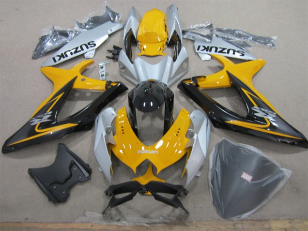 Carene Suzuki GSXR 600 K8 2008-2010 - Giallo Bianco Nero Carene Suzuki GSXR 600 K8 2008-2010 - Giallo Bianco Nero