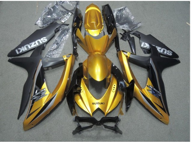 Carene Suzuki GSXR 600 K8 2008-2010 - Nero Oro Carene Suzuki GSXR 600 K8 2008-2010 - Nero Oro