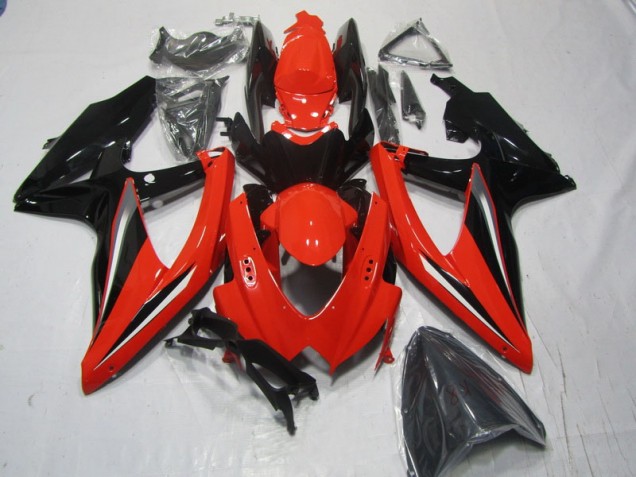 Carene Suzuki GSXR 600 K8 2008-2010 - Rosso Nero Carene Suzuki GSXR 600 K8 2008-2010 - Rosso Nero