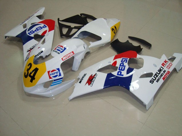 Carene Suzuki GSXR 750 K4 2004-2005 - Bianco Blu Pepsi 34 Carene Suzuki GSXR 750 K4 2004-2005 - Bianco Blu Pepsi 34