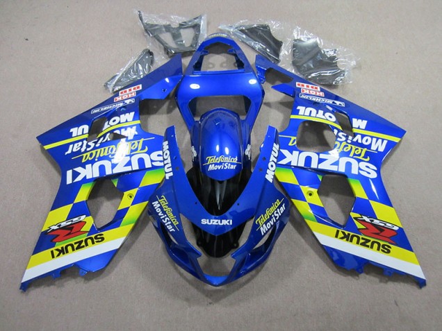 Carene Suzuki GSXR 750 K4 2004-2005 - Blu Telefunica Movistar Motul Carene Suzuki GSXR 750 K4 2004-2005 - Blu Telefunica Movistar Motul
