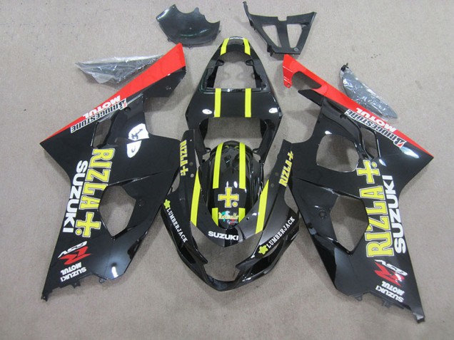 Carene Suzuki GSXR 750 K4 2004-2005 - Nero Giallo Rizla