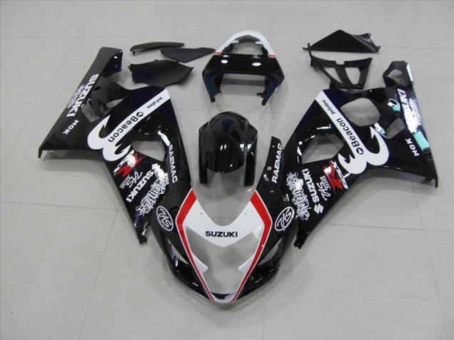 Carene Suzuki GSXR 750 K4 2004-2005 - Nero Rosso Faro Carene Suzuki GSXR 750 K4 2004-2005 - Nero Rosso Faro