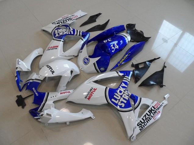 Carene Suzuki GSXR 750 K6 2006-2007 - Blu Bianco Lucky Strike Motul 34 Carene Suzuki GSXR 750 K6 2006-2007 - Blu Bianco Lucky Strike Motul 34