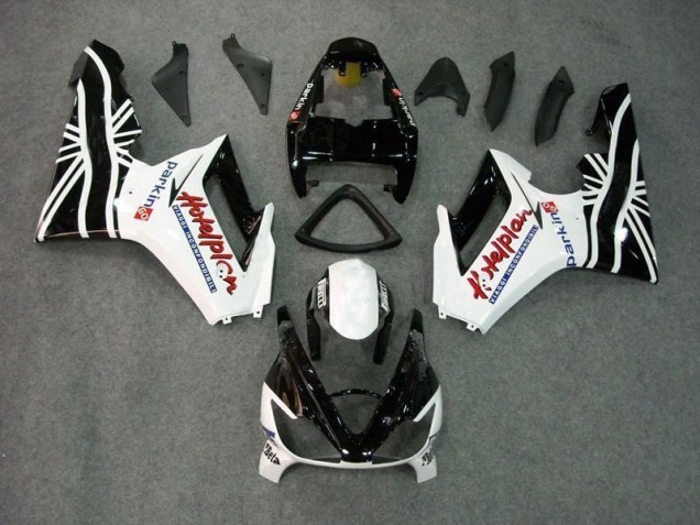 Carene Triumph Daytona 675 Triple 2006-2008 - Nero Bianco Carene Triumph Daytona 675 Triple 2006-2008 - Nero Bianco