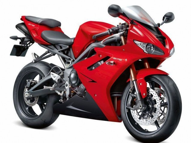 Carene Triumph Daytona 675 Triple 2006-2008 - Rosso Nero Carene Triumph Daytona 675 Triple 2006-2008 - Rosso Nero