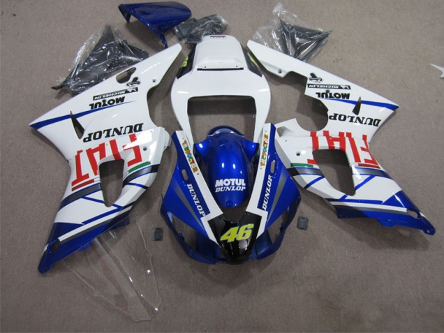Carene Yamaha R1 1998-1999 - Blu Bianco Motul Dunlop 46 Carene Yamaha R1 1998-1999 - Blu Bianco Motul Dunlop 46