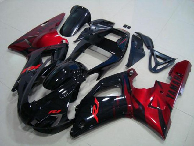 Carene Yamaha R1 1998-1999 - Nero Rosso Carene Yamaha R1 1998-1999 - Nero Rosso