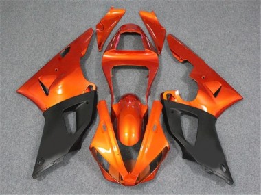 Carene Yamaha R1 2000-2001 - Arancia Nero