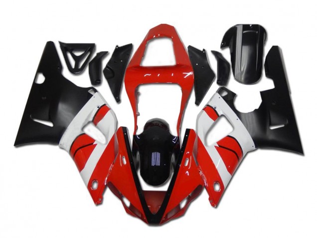 Carene Yamaha R1 2000-2001 - Rosso Bianco Nero