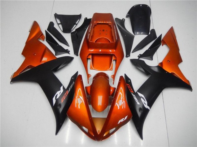 Carene Yamaha R1 2002-2003 - Arancia Nero Carene Yamaha R1 2002-2003 - Arancia Nero