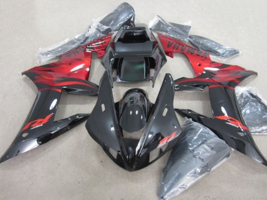 Carene Yamaha R1 2002-2003 - Nero Rosso Decal